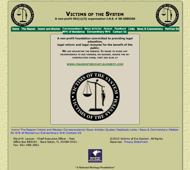 Victims of the system site thumbnail